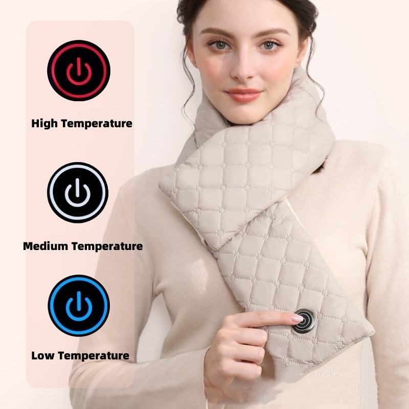 USB Heating Scarf: 3 heat settings, outdoor warmth for neck and shoulders