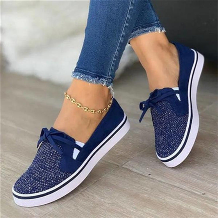 Lace-up Flats Sneakers, Trendy, Comfortable, Perfect for Casual Looks