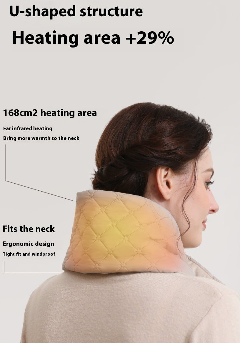 USB Heating Scarf: 3 heat settings, outdoor warmth for neck and shoulders