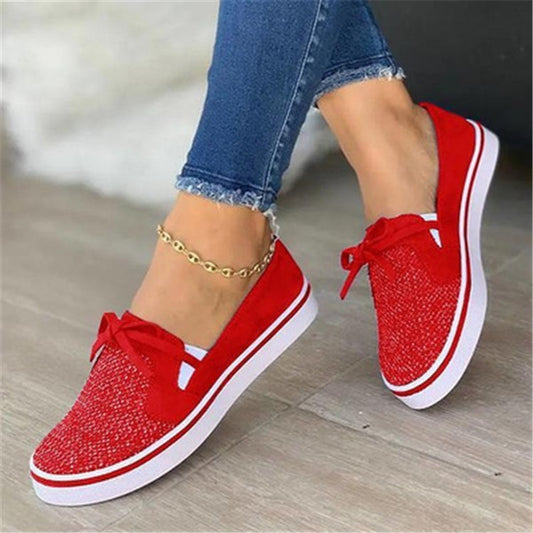 Lace-up Flats Sneakers, Trendy, Comfortable, Perfect for Casual Looks